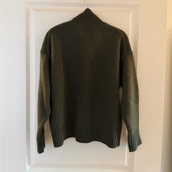 COS Dark Green Turtleneck Sweater - Picture 3 of 9